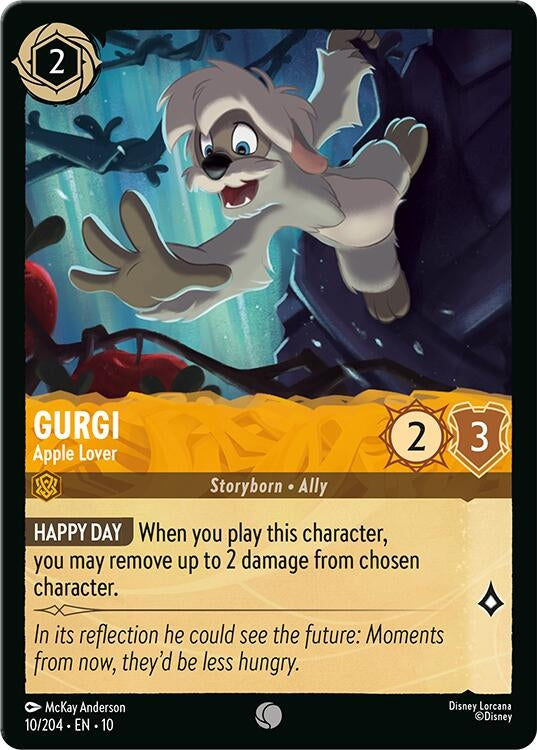 Image for Gurgi - Apple Lover (10/204) (Whispers in the Well) - Disney Lorcana