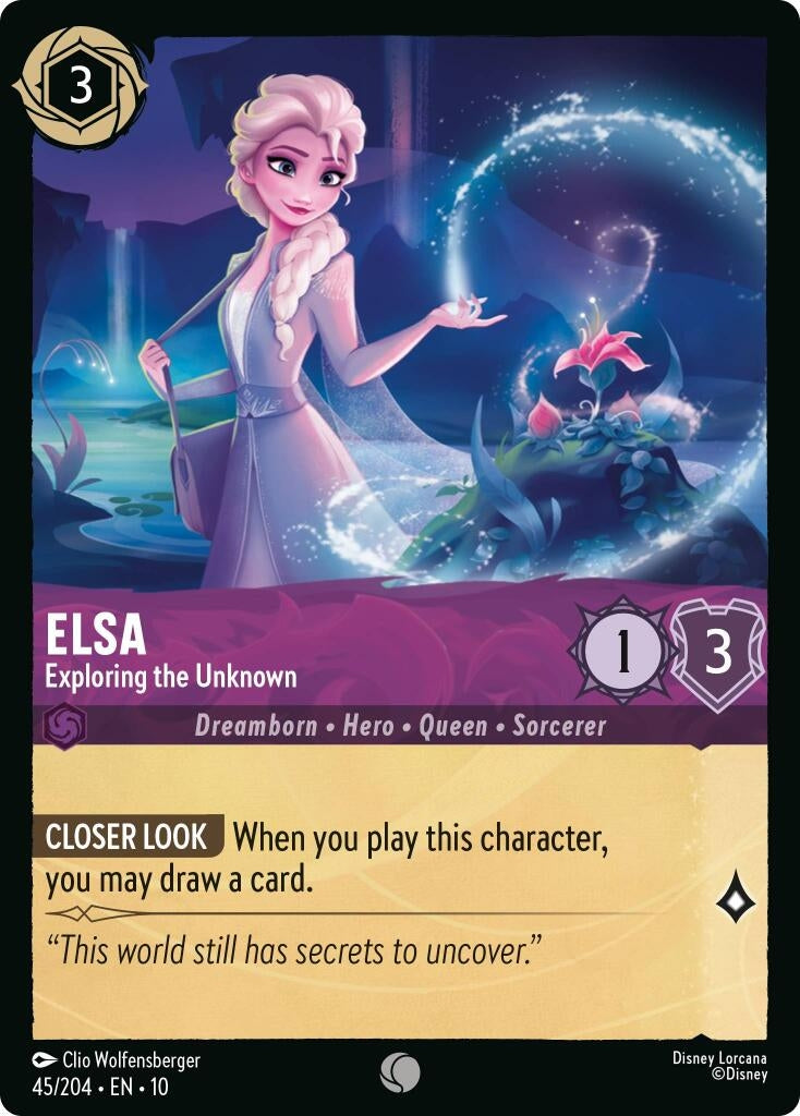 Image for Elsa - Exploring the Unknown (45/204) (Whispers in the Well) - Disney Lorcana