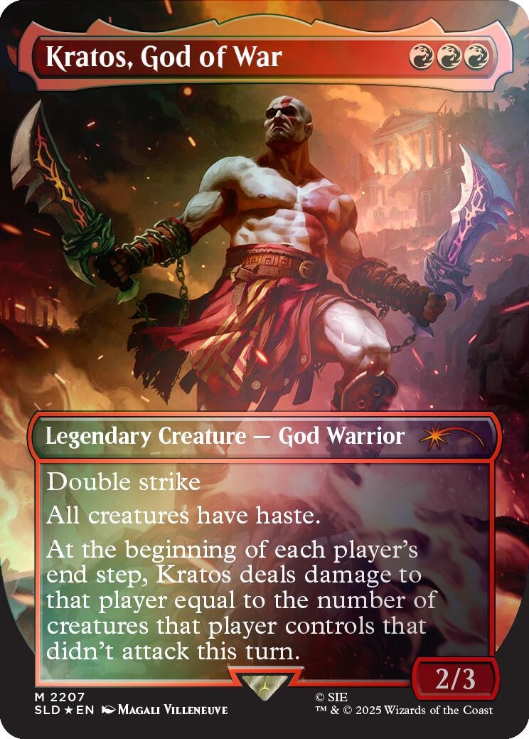 Kratos, God of War (Rainbow Foil) (2207) (Secret Lair Drop Series)