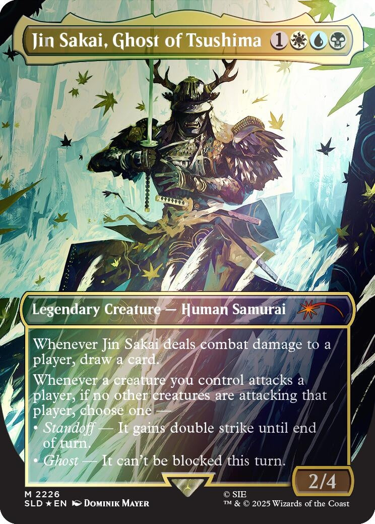 Jin Sakai, Ghost of Tsushima (Rainbow Foil) (2226) (Secret Lair Drop Series)