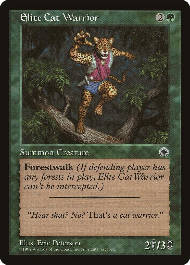 Elite Cat Warrior (Flavor Text) (Portal)