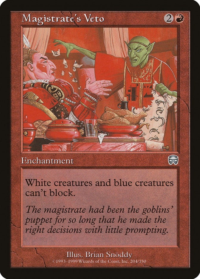Magistrate's Veto (204) (Mercadian Masques)