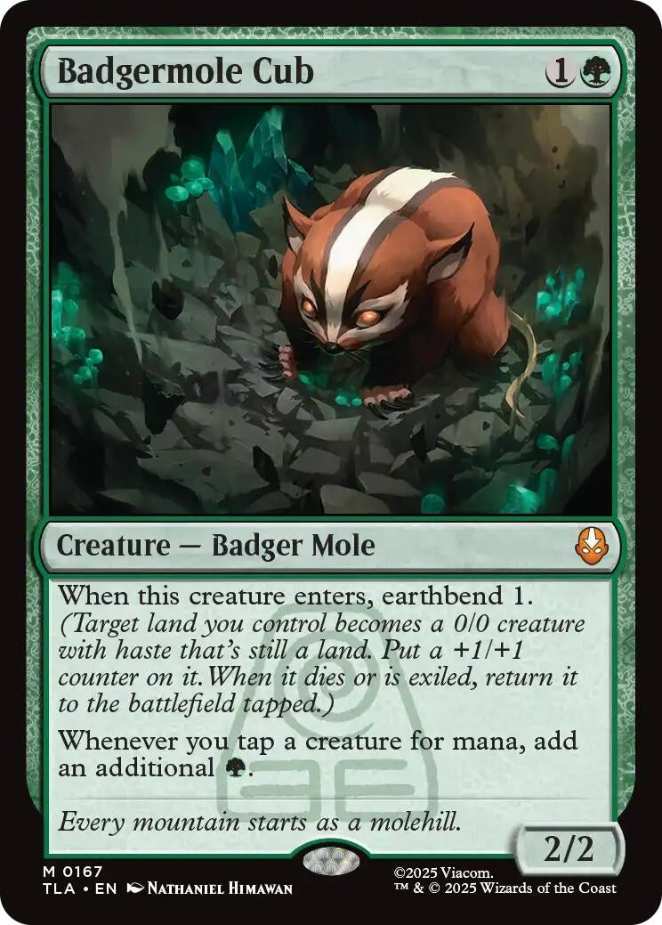 Image for Badgermole Cub (167) (Avatar: The Last Airbender) - Magic: The Gathering