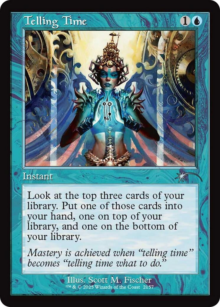 Telling Time (Retro Frame) (2157) (Secret Lair Drop Series)