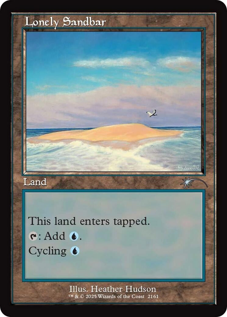 Lonely Sandbar (Retro Frame) (2161) (Secret Lair Drop Series)