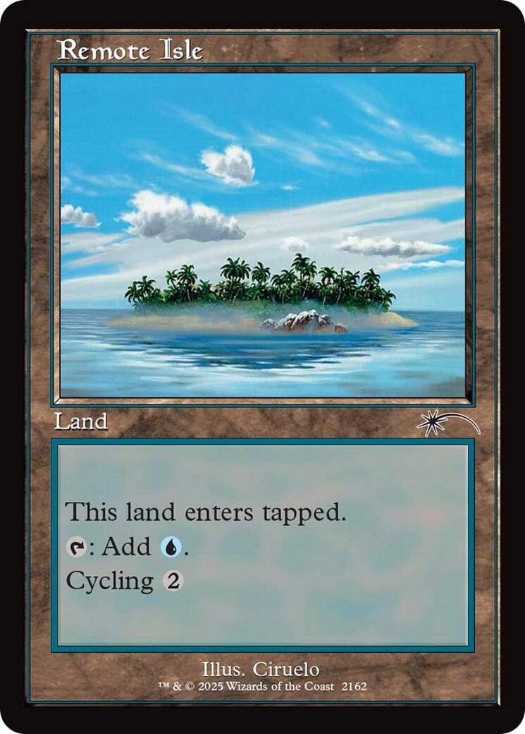 Remote Isle (Retro Frame) (2162) (Secret Lair Drop Series)