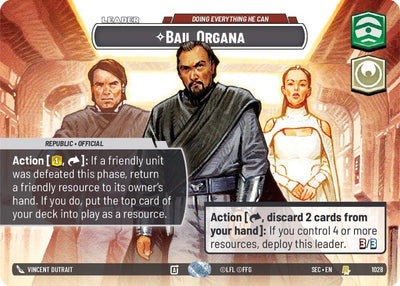 Bail Organa - Doing Everything He Can (Showcase) (1028) (Secrets of Power)