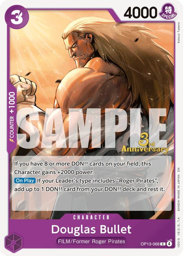 Image for Douglas Bullet (OP13-068) (Carrying On His Will: 3rd Anniversary Tournament Cards) (OP13 ANN) - One Piece Card Game