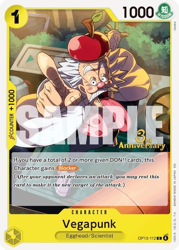 Image for Vegapunk (OP13-112) (Carrying On His Will: 3rd Anniversary Tournament Cards) (OP13 ANN) - One Piece Card Game