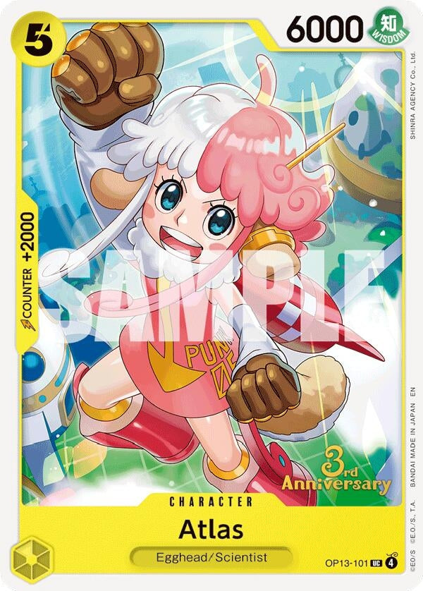 Image for Atlas (OP13-101) (Carrying On His Will: 3rd Anniversary Tournament Cards) (OP13 ANN) - One Piece Card Game