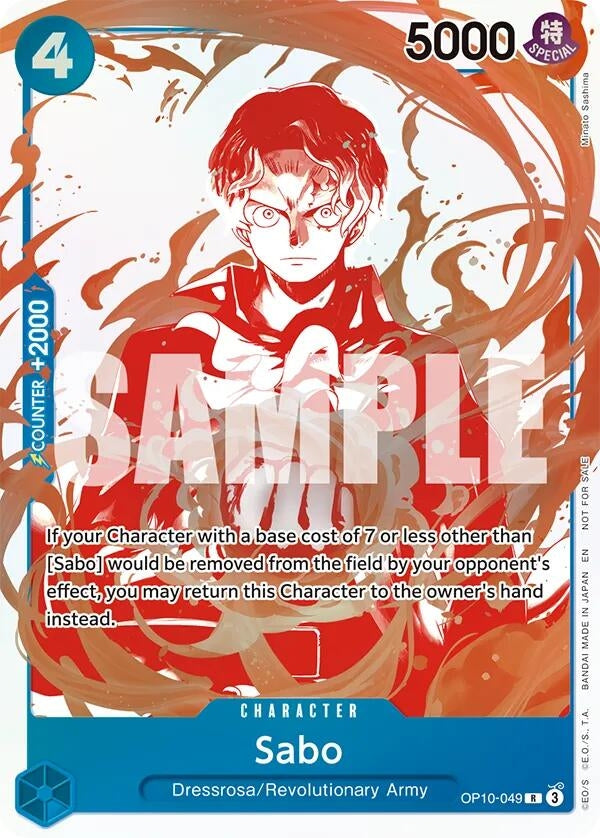 Image for Sabo - OP10-049 (3rd Anniversary Treasure Campaign Pack) (OP10-049) (One Piece Promotion Cards) (OP-PR) - One Piece Card Game