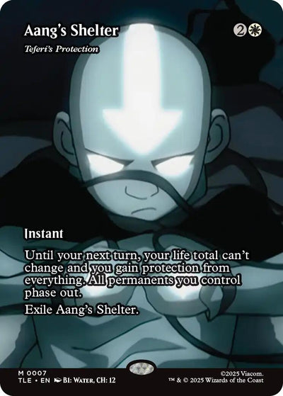 Aang's Shelter - Teferi's Protection (Borderless) (7) (Avatar: The Last Airbender: Eternal-Legal)