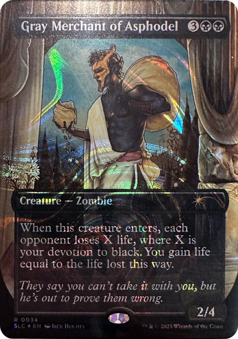 Gray Merchant of Asphodel (Halo Foil) (34) (Secret Lair Countdown Kit)
