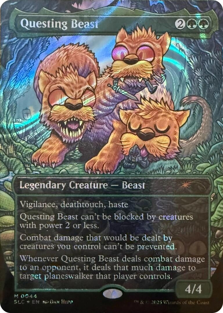 Image for Questing Beast (Halo Foil) (44) (Secret Lair Countdown Kit) - Magic: The Gathering