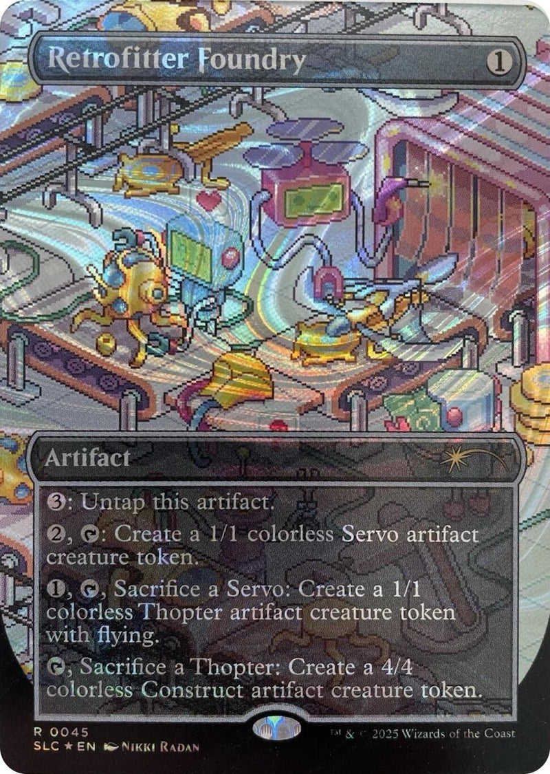Image for Retrofitter Foundry (Halo Foil) (45) (Secret Lair Countdown Kit) - Magic: The Gathering