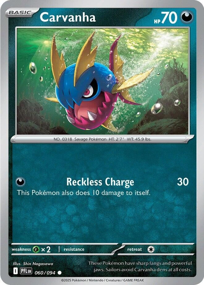 Image for Carvanha (060/094) (ME02: Phantasmal Flames) - Pokemon
