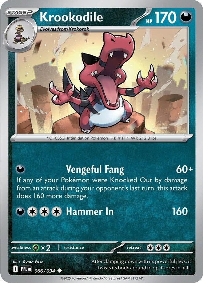 Image for Krookodile (066/094) (ME02: Phantasmal Flames) - Pokemon