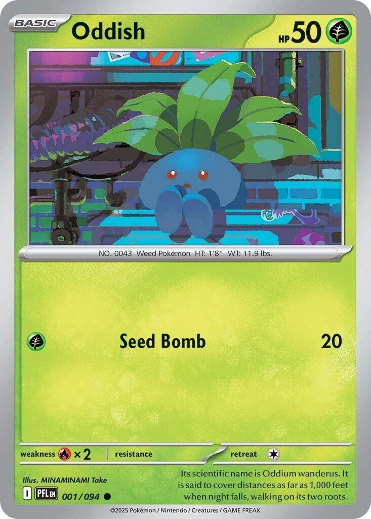Image for Oddish (001/094) (ME02: Phantasmal Flames) - Pokemon