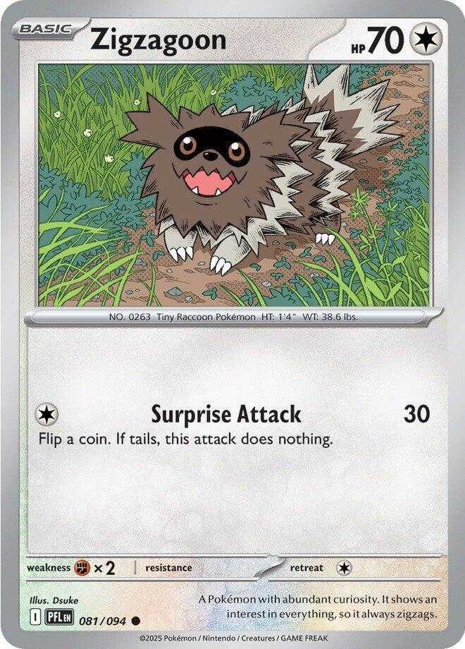 Image for Zigzagoon (081/094) (ME02: Phantasmal Flames) - Pokemon
