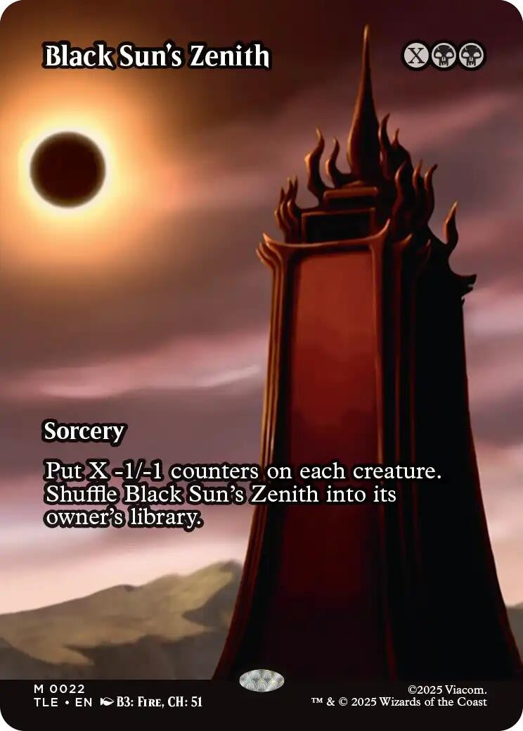 Black Sun's Zenith (Borderless) (22) (Avatar: The Last Airbender: Eternal-Legal)