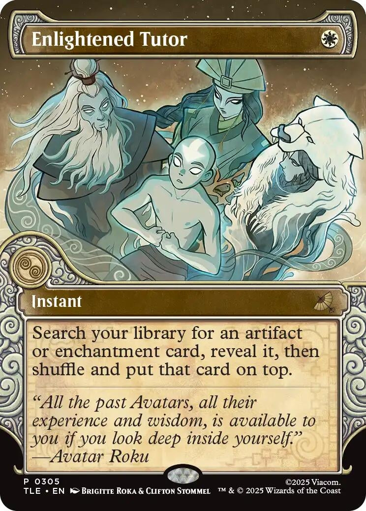 Enlightened Tutor (Showcase) (305) (Avatar: The Last Airbender: Eternal-Legal)