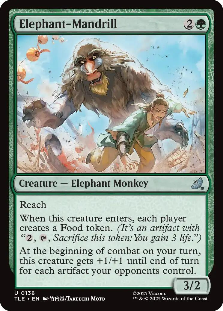 Elephant-Mandrill (138) (Avatar: The Last Airbender: Eternal-Legal)