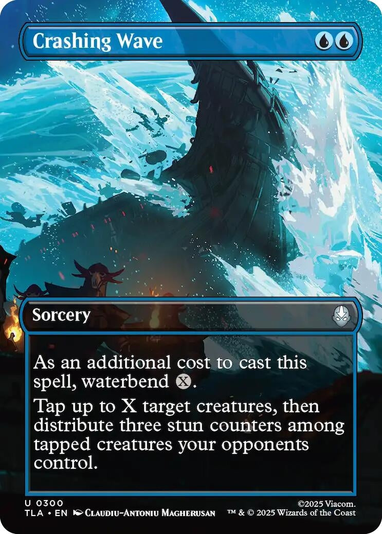 Crashing Wave (Borderless) (300) (Avatar: The Last Airbender)