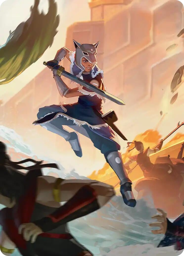 Sokka's Charge Art Card (Avatar: The Last Airbender)