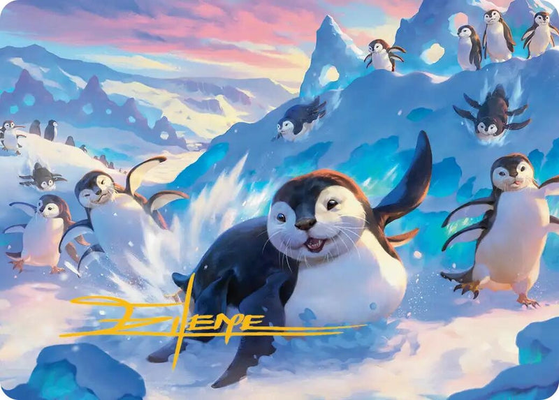 Otter-Penguin Art Card (Gold-Stamped Signature) (4) (Avatar: The Last Airbender)