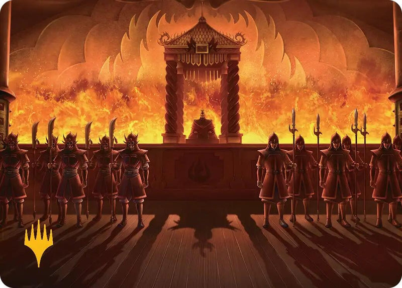 Fire Lord Ozai Art Card (Gold-Stamped Planeswalker Symbol) (27) (Avatar: The Last Airbender)