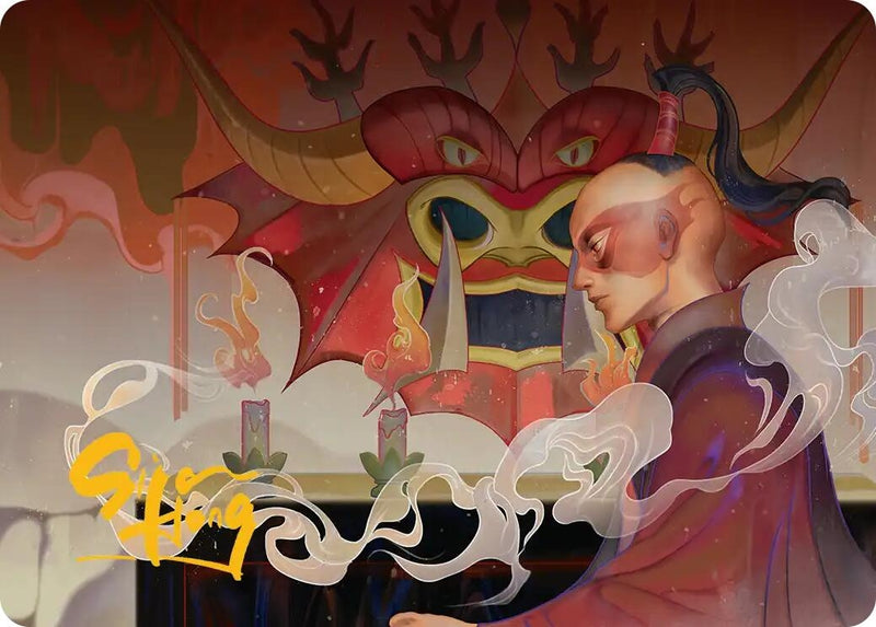 Obsessive Pursuit Art Card (Gold-Stamped Planeswalker Symbol) (42) (Avatar: The Last Airbender)