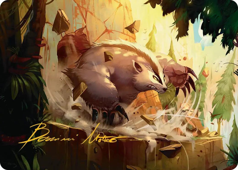 Badgermole Art Card (Gold-Stamped Signature) (12) (Avatar: The Last Airbender)