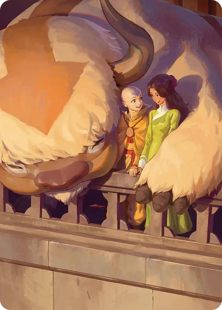 Aang and Katara Art Card (Avatar: The Last Airbender)