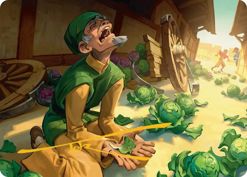 Unlucky Cabbage Merchant Art Card (Gold-Stamped Signature) (19) (Avatar: The Last Airbender)