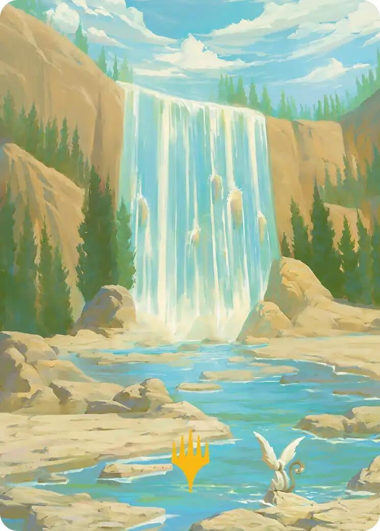 Island Art Card (Gold-Stamped Signature) (51) (Avatar: The Last Airbender)