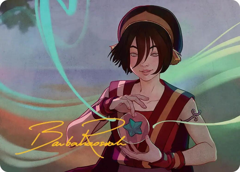 Toph, the First Metalbender Art Card (Gold-Stamped Signature) (49) (Avatar: The Last Airbender)