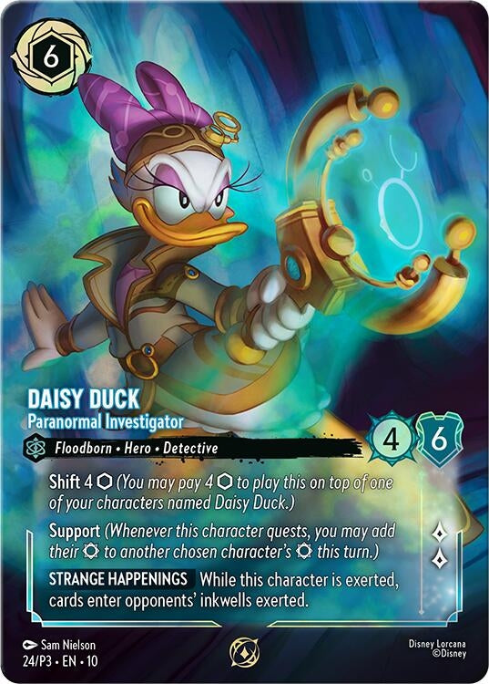 Image for Daisy Duck - Paranormal Investigator (Store Championship) (24) (Disney Lorcana Promo Cards) - Disney Lorcana