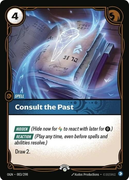 Consult the Past (083/298) (Riftbound Organized Play Promotional Cards)