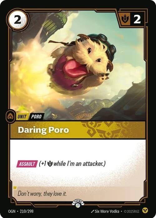 Daring Poro (210/298) (Riftbound Organized Play Promotional Cards)