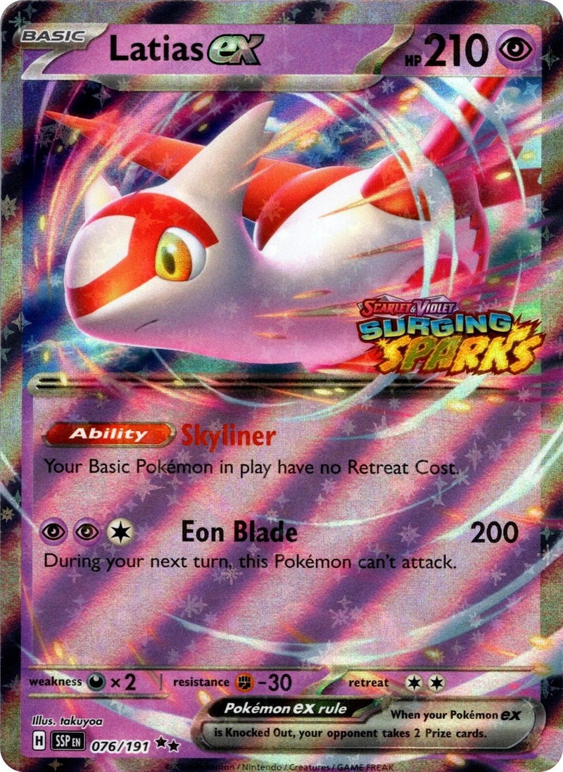 Image for Latias ex (Surging Sparks) (076/191) (Miscellaneous Cards & Products) - Pokemon