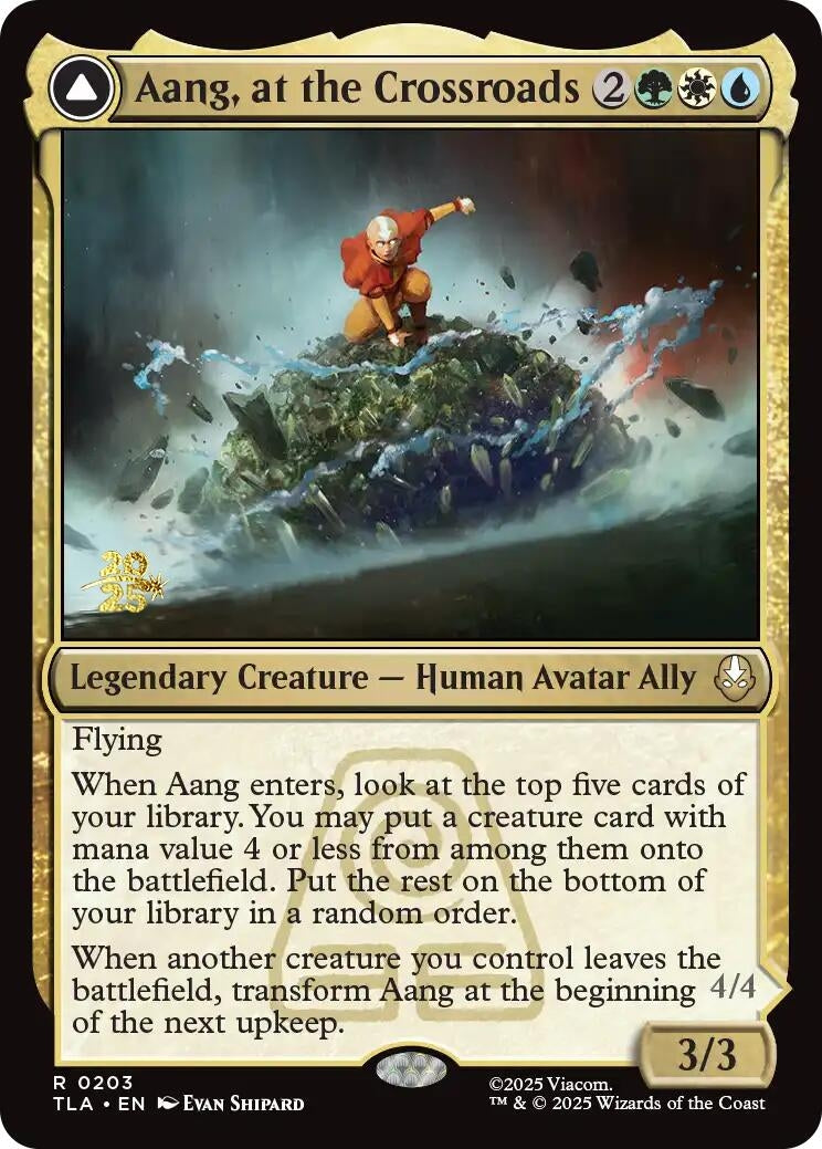 Aang, at the Crossroads (203) (Prerelease Cards)