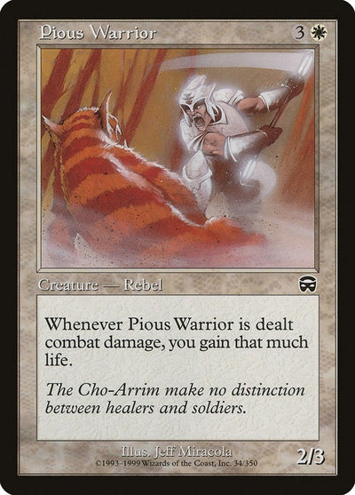 Pious Warrior (34) (Mercadian Masques)