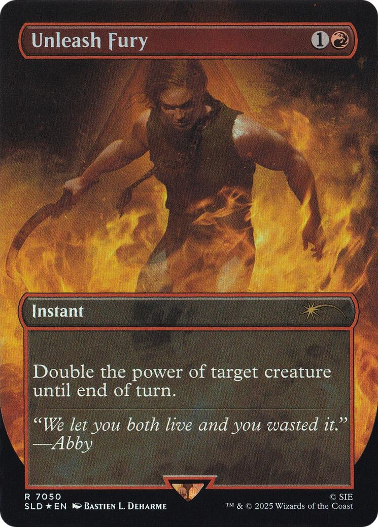 Image for Unleash Fury (Rainbow Foil) (7050) - Magic: The Gathering