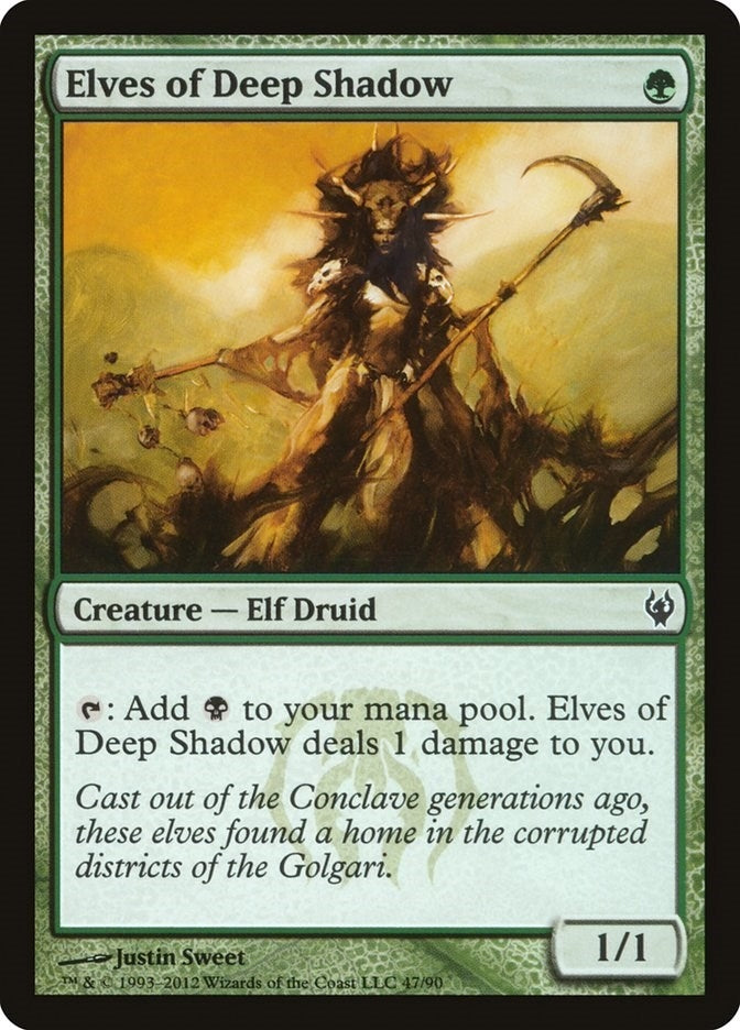 Elves of Deep Shadow (47) (Duel Decks: Izzet vs. Golgari)