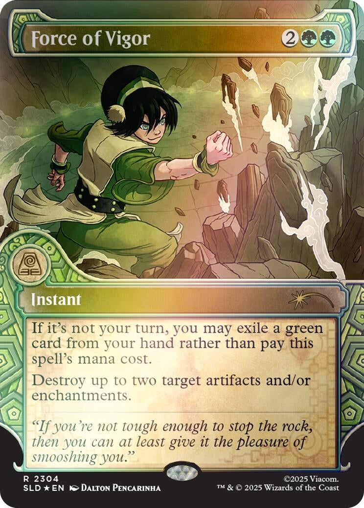 Force of Vigor (Rainbow Foil) (2304) (Secret Lair Drop Series)
