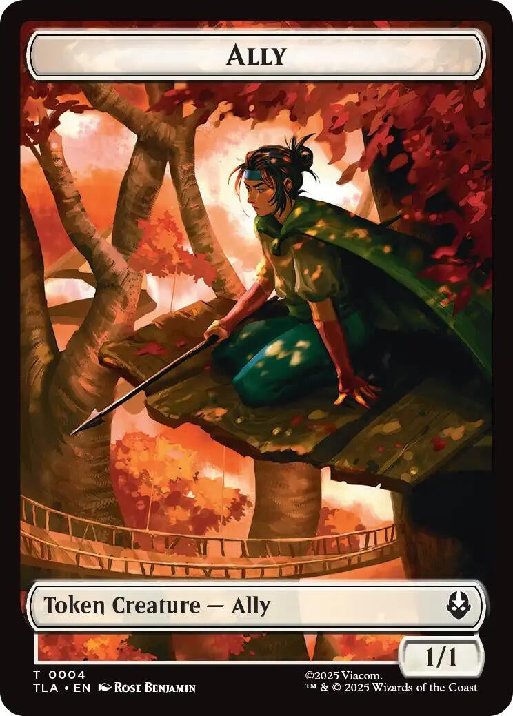 Ally (0004) // Soldier (0011) Double-Sided Token (4 // 11) (Avatar: The Last Airbender)