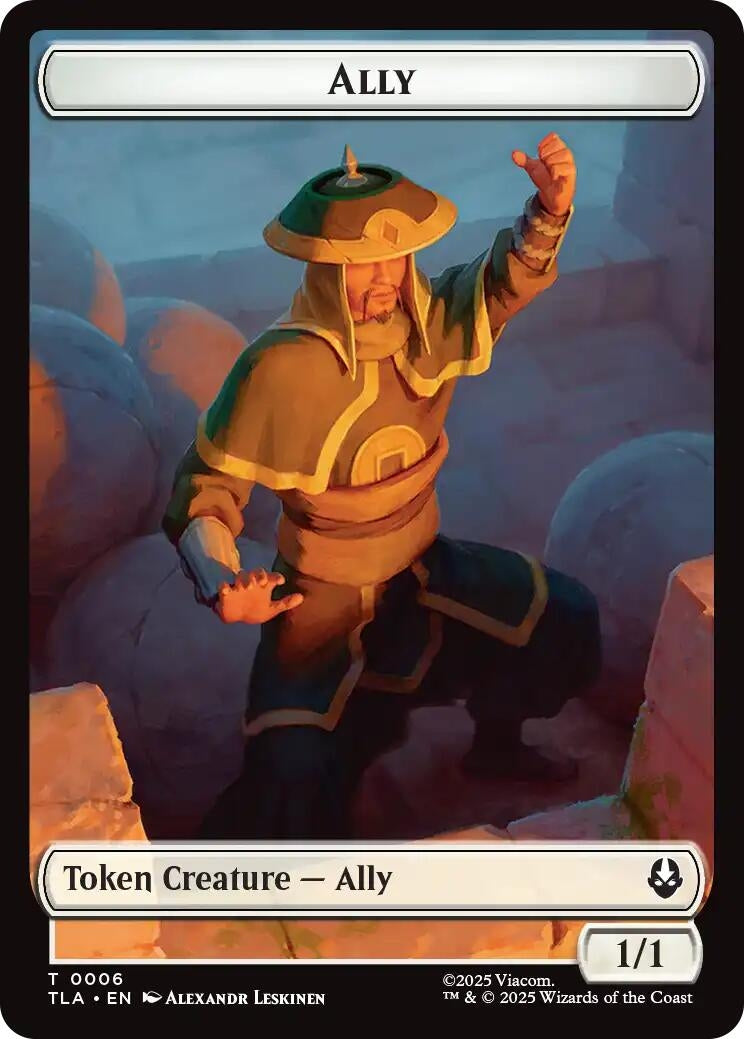 Ally (0006) // Soldier (0002) Double-Sided Token (6 // 2) (Avatar: The Last Airbender)