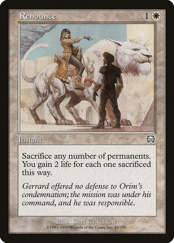 Renounce (42) (Mercadian Masques)