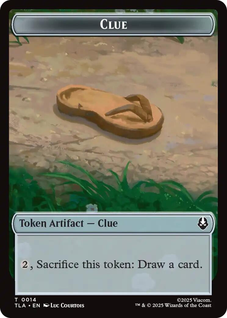 Clue (0014) // Copy (0002) Double-Sided Token (14 // 2) (Avatar: The Last Airbender)