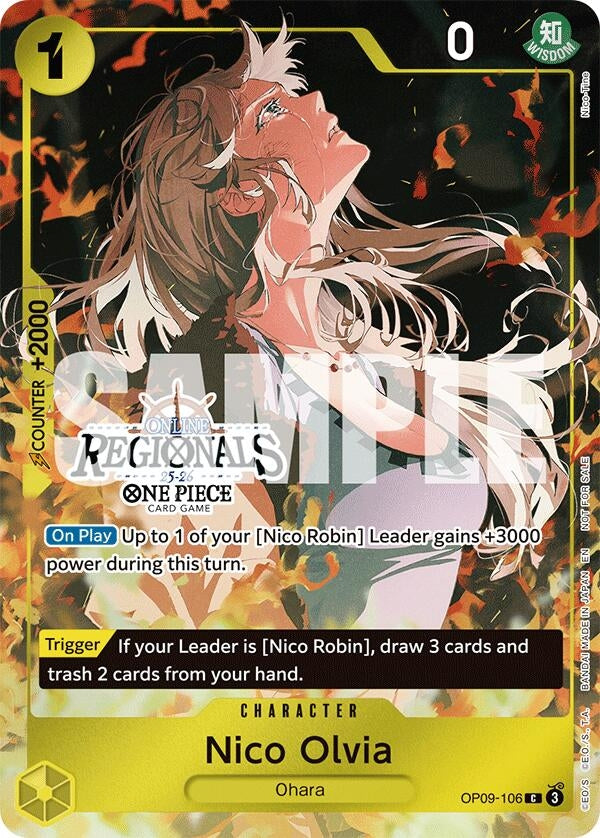 Image for Nico Olvia (Online Regional Participation Pack 2025 Vol.1) (OP09-106) (One Piece Promotion Cards) (OP-PR) - One Piece Card Game